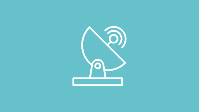 icon for radar pointing to the sky